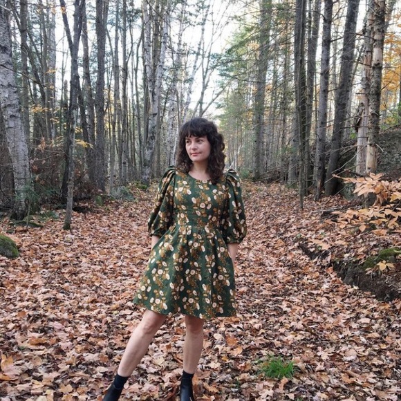 NWT Supayana Montreal fall mushroom dress size medium - Picture 5 of 7